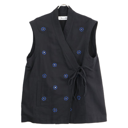 SARA MALLIKA サラ マリカ ｘ6(ROKU)【美品】020931SQ5RO EMBROIDERY BEST フラワー刺繍 エンブロイダリー ベスト ※サイズの記載はございません。