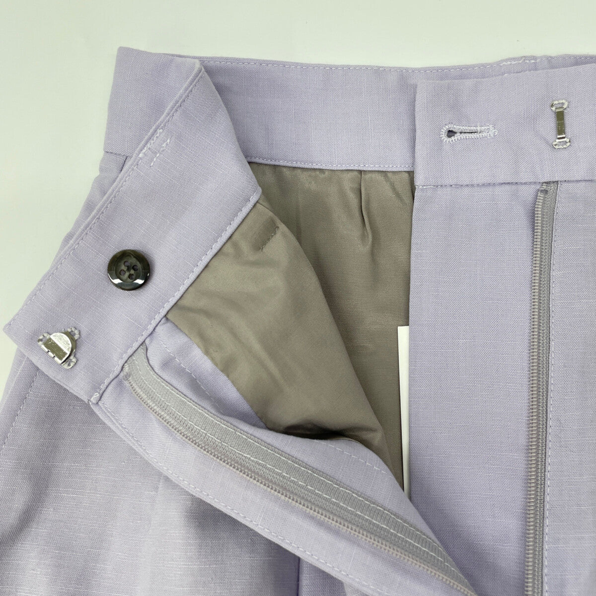 CLANE クラネ 16110-7322 ﾊﾟｰﾌﾟﾙ CURVE LINE PANTS ボトムス 2