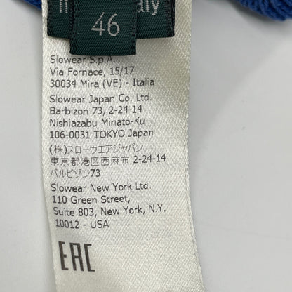 ZANONE ザノーネ 19SS 812166-ZY318 ﾌﾞﾙｰ GIRO ﾗｳﾝﾄﾞﾈｯｸ ﾛﾝｸﾞｽﾘｰﾌﾞ ｾｰﾀｰ トップス 46