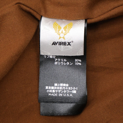 AVIREX アヴィレックス 2191000 ﾀﾞｰｸﾌﾞﾗｳﾝ A-2 ﾚｻﾞｰﾌﾗｲﾄｼﾞｬｹｯﾄ ジャケット 40