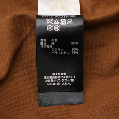 AVIREX アヴィレックス 2191000 ﾀﾞｰｸﾌﾞﾗｳﾝ A-2 ﾚｻﾞｰﾌﾗｲﾄｼﾞｬｹｯﾄ ジャケット 40