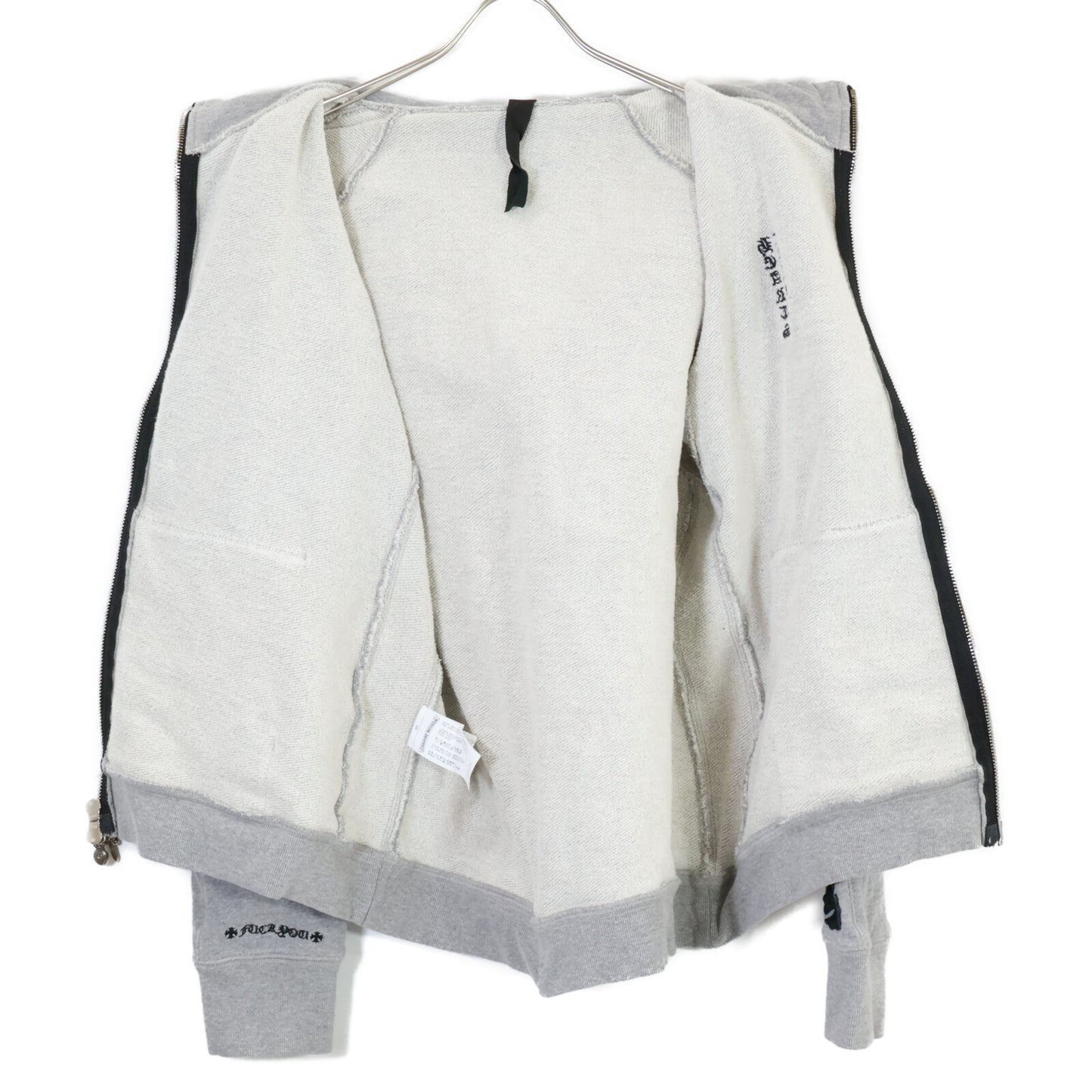 Chrome Hearts クロムハーツ Y NOT CHパッチ タガーファスナートップ ジップアップ パーカー/ トップス M