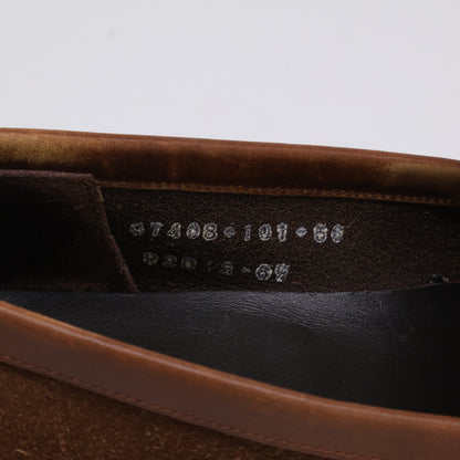 三陽山長 サンヨウヤマチョウ 07408 JUYA 柔弥 R2021CF スエード コインローファー/ シューズ 6 1/2