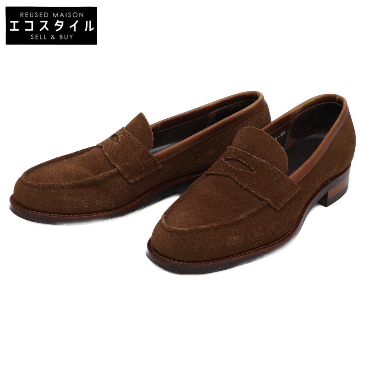 三陽山長 サンヨウヤマチョウ 07408 JUYA 柔弥 R2021CF スエード コインローファー/ シューズ 6 1/2