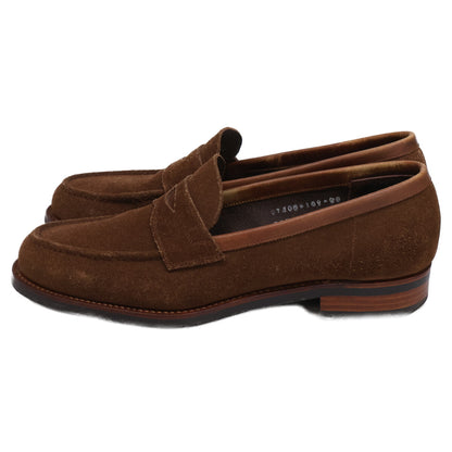 三陽山長 サンヨウヤマチョウ 07408 JUYA 柔弥 R2021CF スエード コインローファー/ シューズ 6 1/2