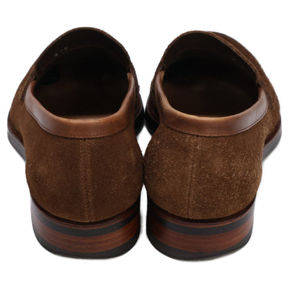 三陽山長 サンヨウヤマチョウ 07408 JUYA 柔弥 R2021CF スエード コインローファー/ シューズ 6 1/2