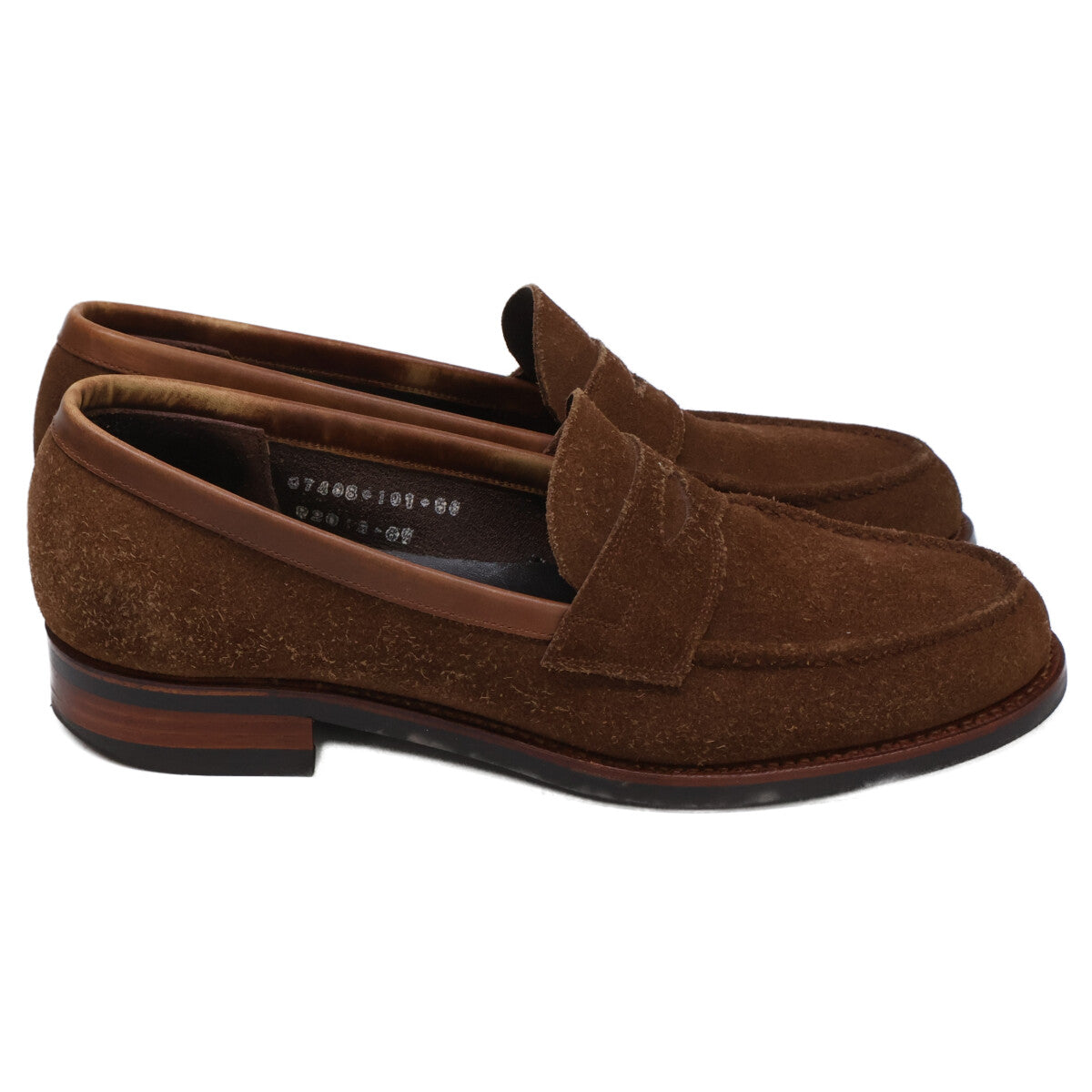 三陽山長 サンヨウヤマチョウ 07408 JUYA 柔弥 R2021CF スエード コインローファー/ シューズ 6 1/2