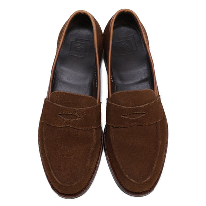 三陽山長 サンヨウヤマチョウ 07408 JUYA 柔弥 R2021CF スエード コインローファー/ シューズ 6 1/2