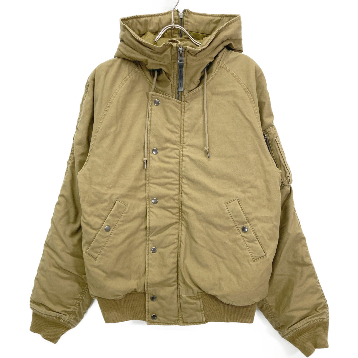 ALPHA INDUSTRIES アルファインダストリーズ 849-38919372 ﾌﾞﾗｳﾝ 中綿 内ｷﾙﾃｨﾝｸﾞ ﾌｰﾄﾞｼﾞｬｹｯﾄ ジャケット M
