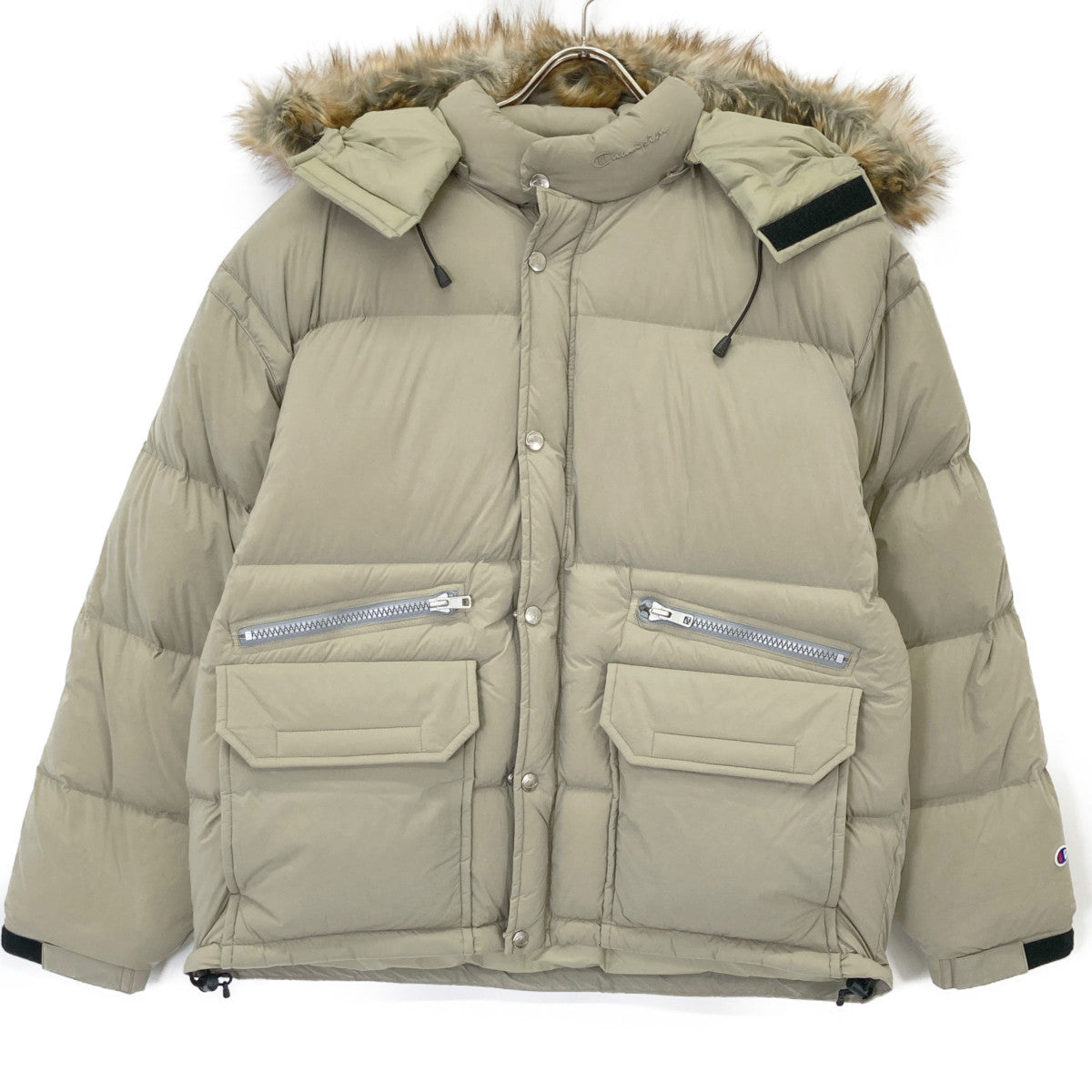 Champion チャンピオン C8-S609 ｸﾞﾘｰﾝ ﾌｧｰ ﾀﾞｳﾝ ﾌｰﾄﾞｼﾞｬｹｯﾄ ジャケット L