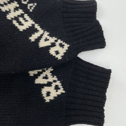 BALENCIAGA バレンシアガ 17年製 502615 ﾌﾞﾗｯｸ ｼﾞｬｶﾞｰﾄﾞﾛｺﾞ ｶｰﾃﾞｨｶﾞﾝ トップス 34