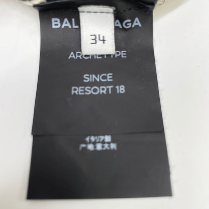 BALENCIAGA バレンシアガ 17年製 502615 ﾌﾞﾗｯｸ ｼﾞｬｶﾞｰﾄﾞﾛｺﾞ ｶｰﾃﾞｨｶﾞﾝ トップス 34