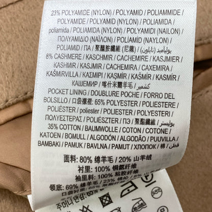 BURBERRY バーバリー 8091130 ﾍﾞｰｼﾞｭ ｳｰﾙ×ｶｼﾐﾔ ﾃｰﾗｰﾄﾞｺｰﾄ コート 54