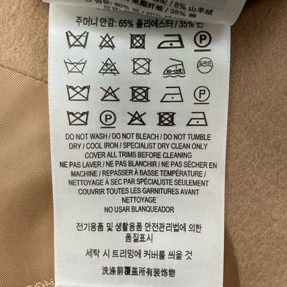 BURBERRY バーバリー 8091130 ﾍﾞｰｼﾞｭ ｳｰﾙ×ｶｼﾐﾔ ﾃｰﾗｰﾄﾞｺｰﾄ コート 54