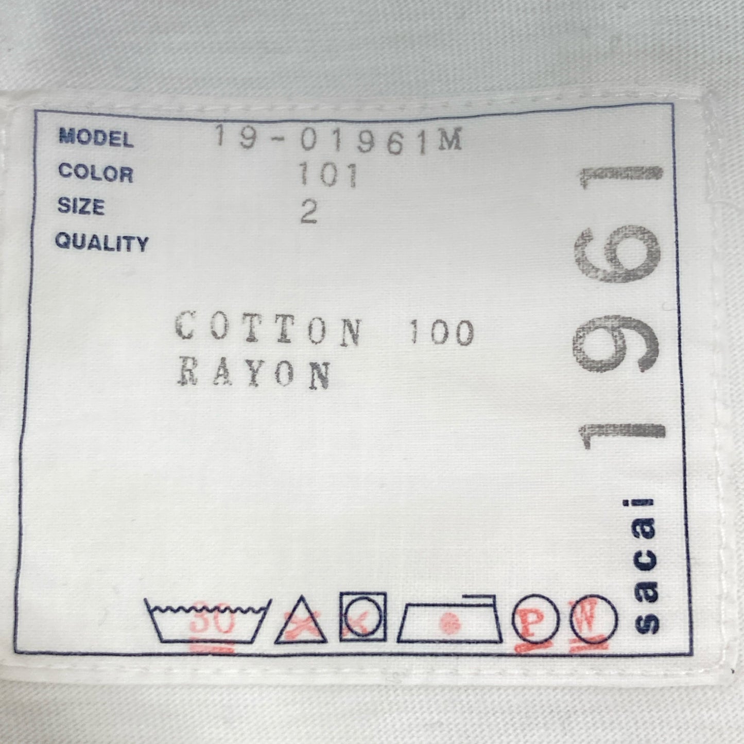 sacai サカイ 19-01961M × Dr.Woo コットン タトゥー刺繍Tシャツ トップス 2