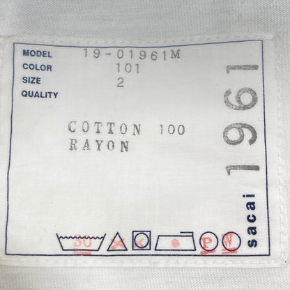 sacai サカイ 19-01961M × Dr.Woo コットン タトゥー刺繍Tシャツ トップス 2