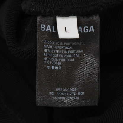BALENCIAGA バレンシアガ 620973 ﾌﾞﾗｯｸ 20年製 Gym Wear ﾌｰﾃﾞｨｰ トップス L