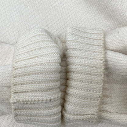 AMI PARIS アミパリス UKS002.018 ﾎﾜｲﾄ ﾜﾝﾎﾟｲﾝﾄ ﾛｺﾞﾆｯﾄ トップス M