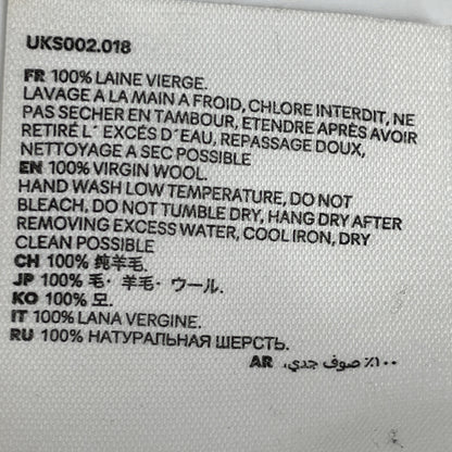 AMI PARIS アミパリス UKS002.018 ﾎﾜｲﾄ ﾜﾝﾎﾟｲﾝﾄ ﾛｺﾞﾆｯﾄ トップス M