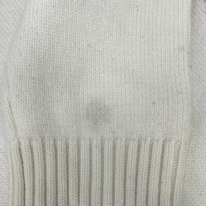 AMI PARIS アミパリス UKS002.018 ﾎﾜｲﾄ ﾜﾝﾎﾟｲﾝﾄ ﾛｺﾞﾆｯﾄ トップス M