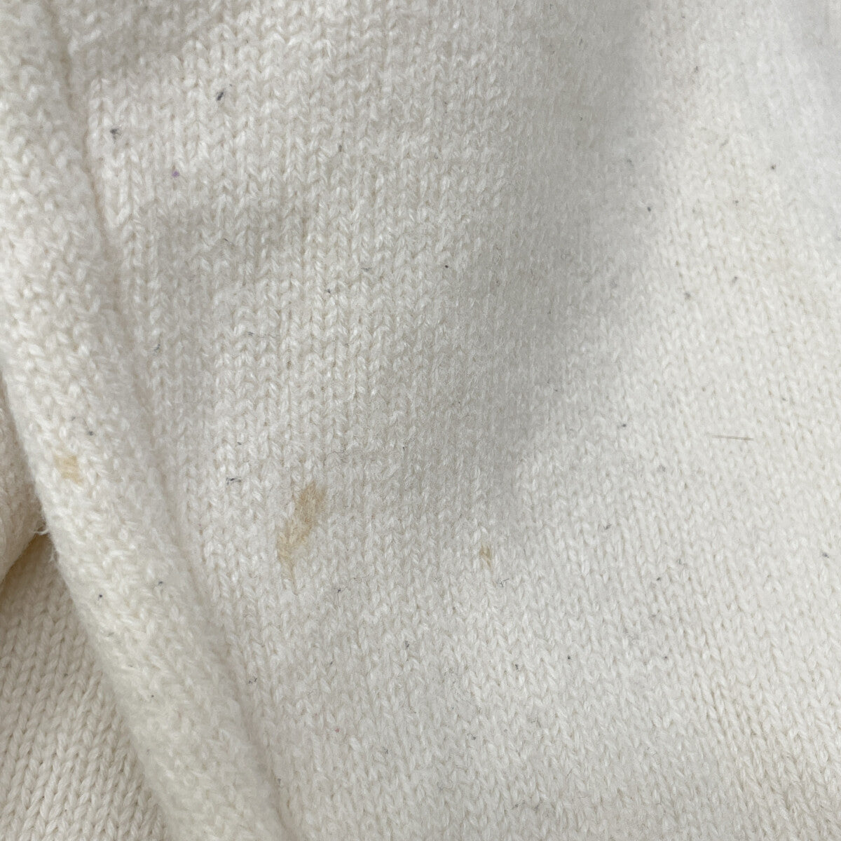 AMI PARIS アミパリス UKS002.018 ﾎﾜｲﾄ ﾜﾝﾎﾟｲﾝﾄ ﾛｺﾞﾆｯﾄ トップス M