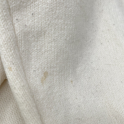 AMI PARIS アミパリス UKS002.018 ﾎﾜｲﾄ ﾜﾝﾎﾟｲﾝﾄ ﾛｺﾞﾆｯﾄ トップス M