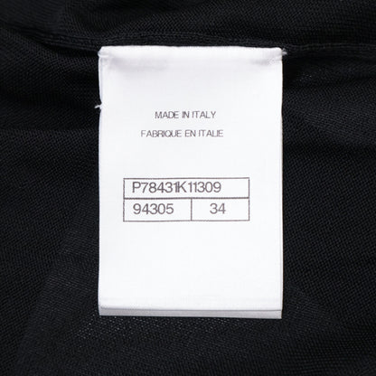 CHANEL シャネル 【美品/国内正規/24年製】P78431K11309 シルク100％ ウエストベルト付 セーラーカラー ジャケット 34