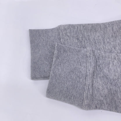 VALENTINO ヴァレンティノ 【Spa】PR3MF04X3JC ｸﾞﾚｰ×ﾌﾞﾗｯｸ ﾚｰｽ ｽｳｪｯﾄ 切り替え ﾄｯﾌﾟｽ トップス S