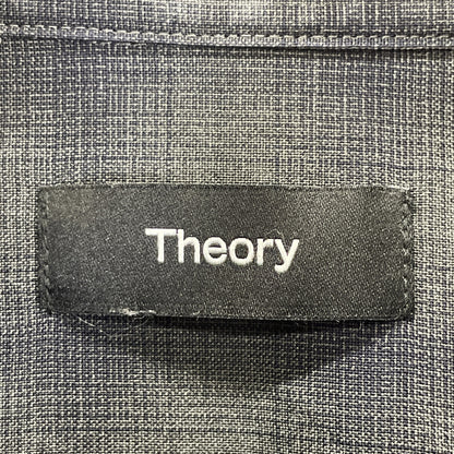 Theory セオリー 25SS 02-5108001 ｸﾞﾚｰ ｳｰﾙ Irving ﾁｪｯｸ ｼｬﾂ トップス M