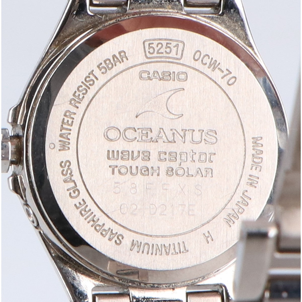 CASIO カシオ OCEANUS OCW-70J-1AJF 3 hands model タフソーラー電波 腕時計