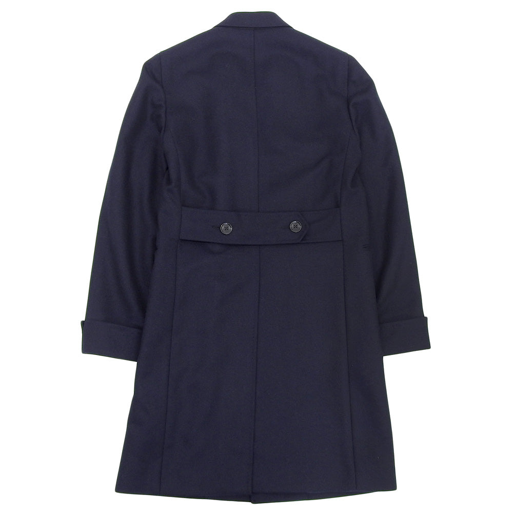 CARUSO カルーゾ 美品 ウール チェスターコート メンズ ネイビー 48 PE0U10-0110 コート 48