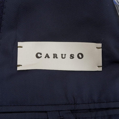 CARUSO カルーゾ 美品 ウール チェスターコート メンズ ネイビー 48 PE0U10-0110 コート 48