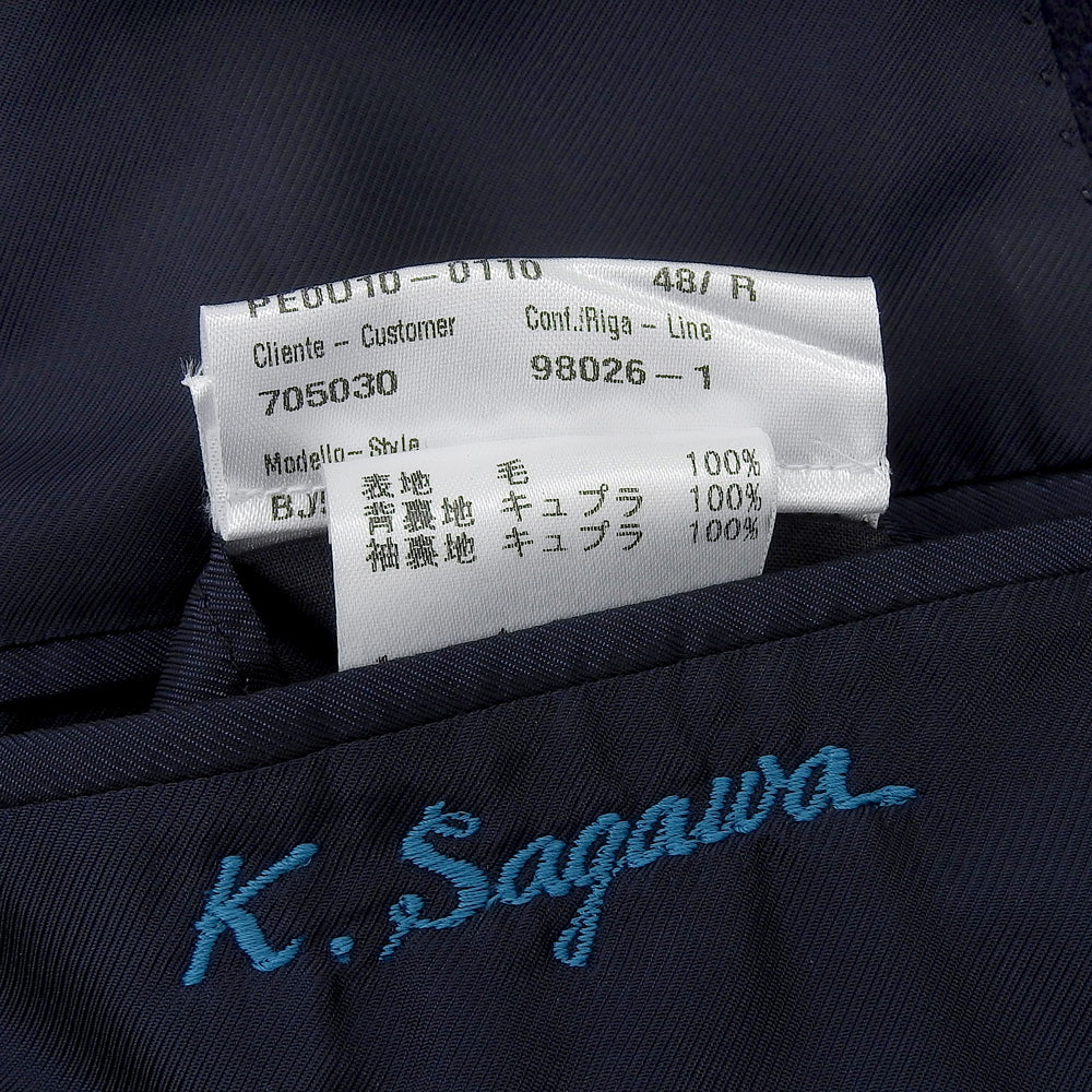 CARUSO カルーゾ 美品 ウール チェスターコート メンズ ネイビー 48 PE0U10-0110 コート 48