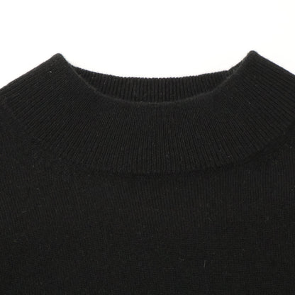 UTO ユーティーオー ﾌﾞﾗｯｸ ｶｼﾐﾔ100% ﾍﾞｰｼｯｸ ﾊｲﾈｯｸ ﾆｯﾄ ｾｰﾀｰ トップス 表記無し