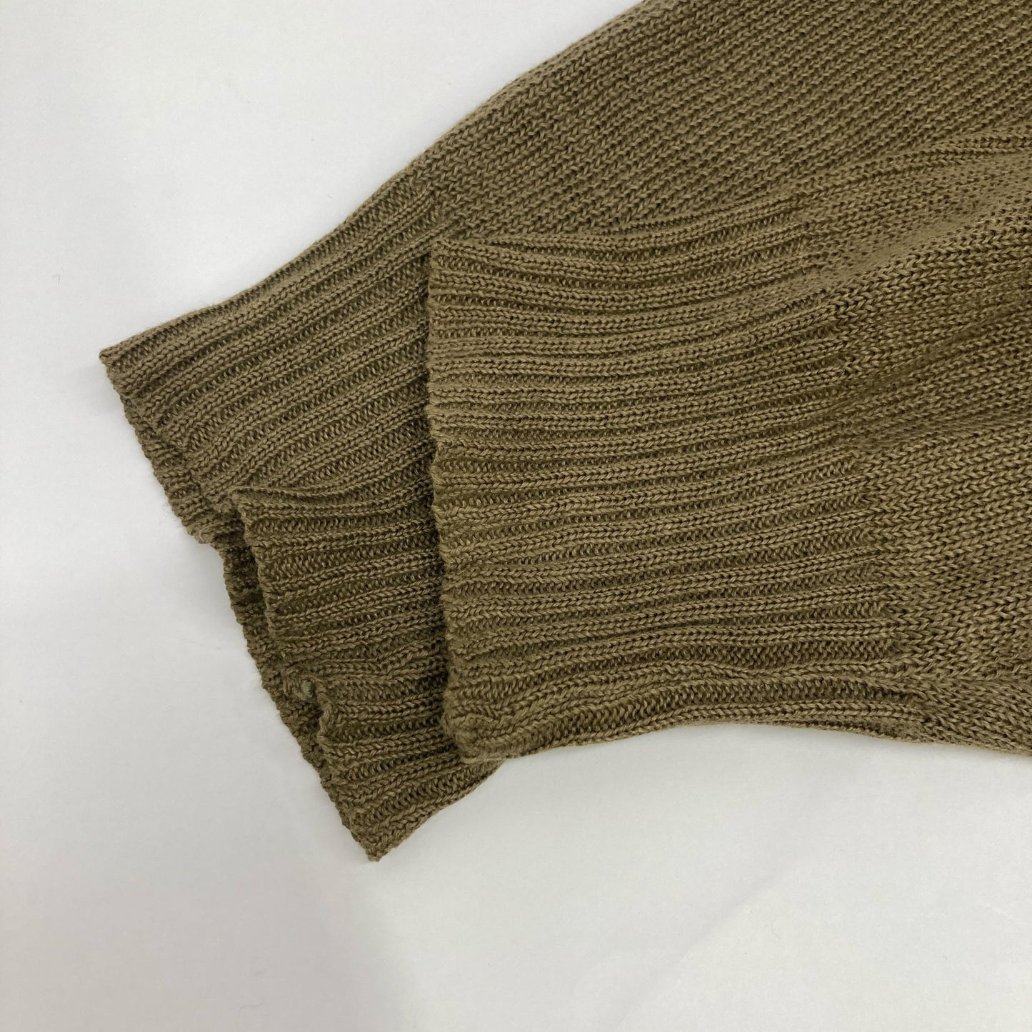 COMMEdesGARCONS HOMME コムデギャルソンオム IN-100030 ｶｰｷ ﾘﾈﾝ ﾒｯｼｭ ﾆｯﾄ 切り替えｾｰﾀｰ トップス 表記無し