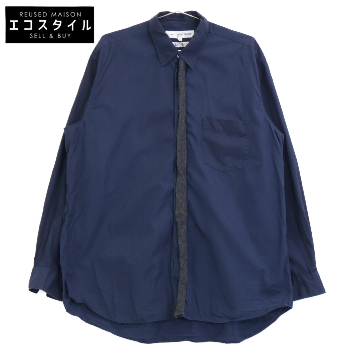COMME des GARCONS SHIRT コムデギャルソンシャツ 縮絨比翼 長袖シャツ/ トップス M