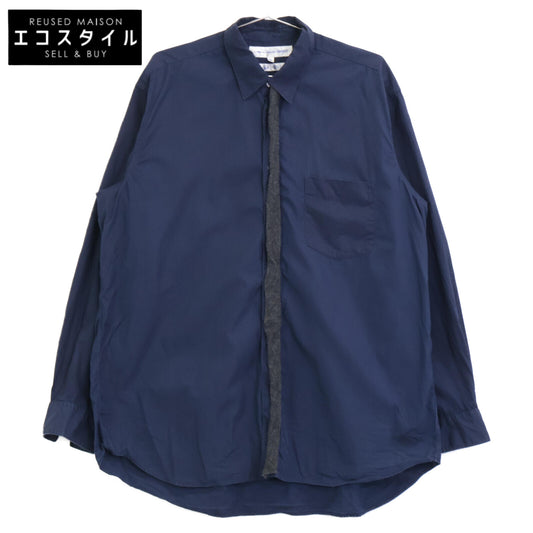 COMME des GARCONS SHIRT コムデギャルソンシャツ 縮絨比翼 長袖シャツ/ トップス M