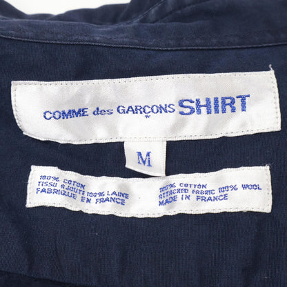 COMME des GARCONS SHIRT コムデギャルソンシャツ 縮絨比翼 長袖シャツ/ トップス M