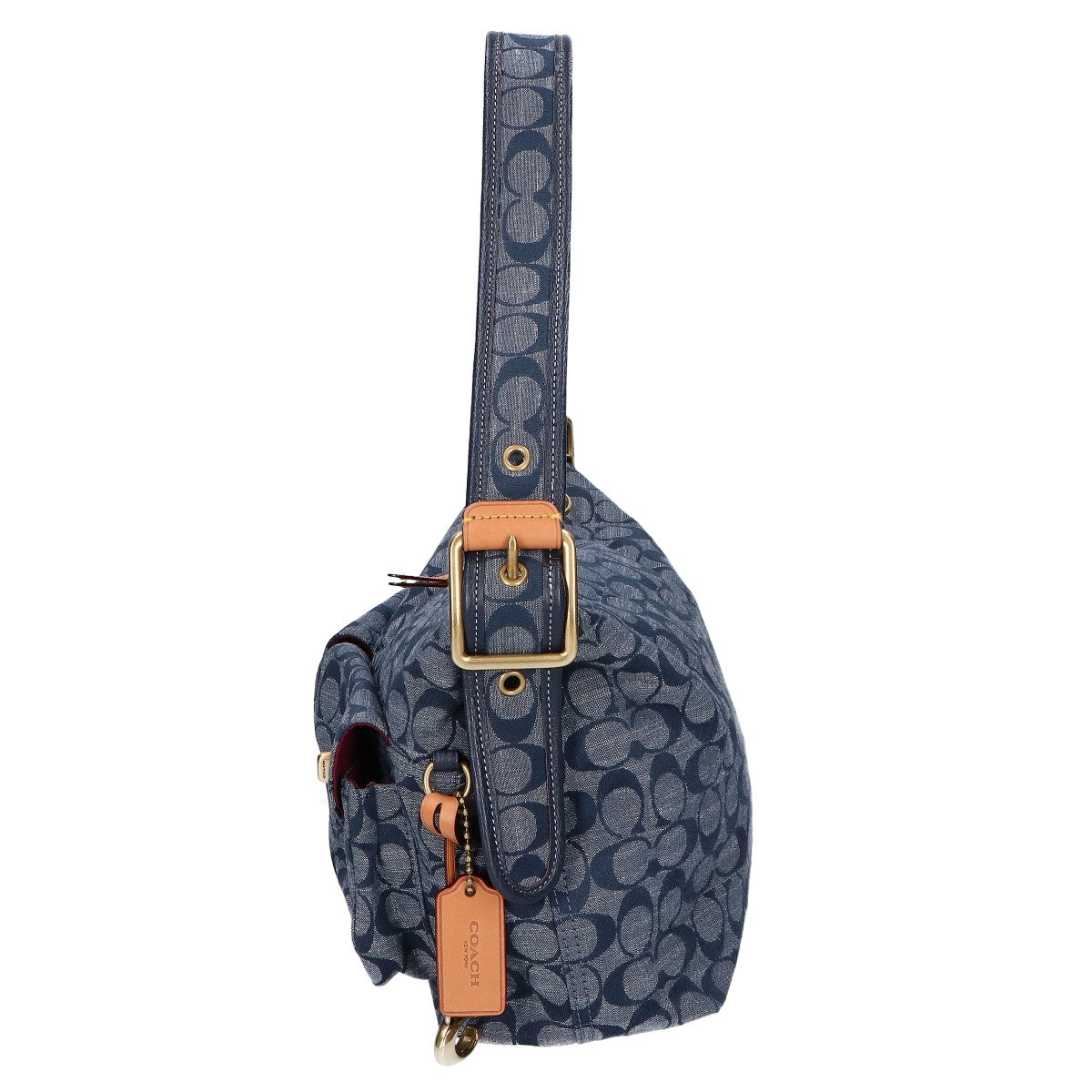 COACH コーチ 【美品】3240 シグネチャーシャンブレー カード ショルダーバッグ