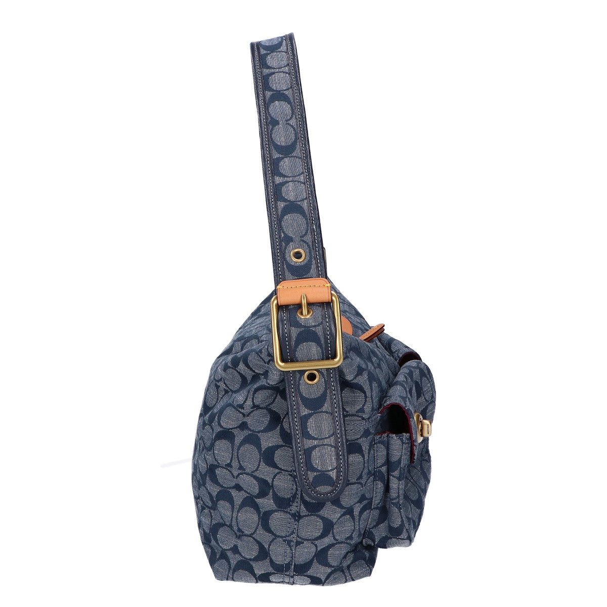 COACH コーチ 【美品】3240 シグネチャーシャンブレー カード ショルダーバッグ