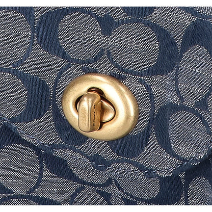 COACH コーチ 【美品】3240 シグネチャーシャンブレー カード ショルダーバッグ