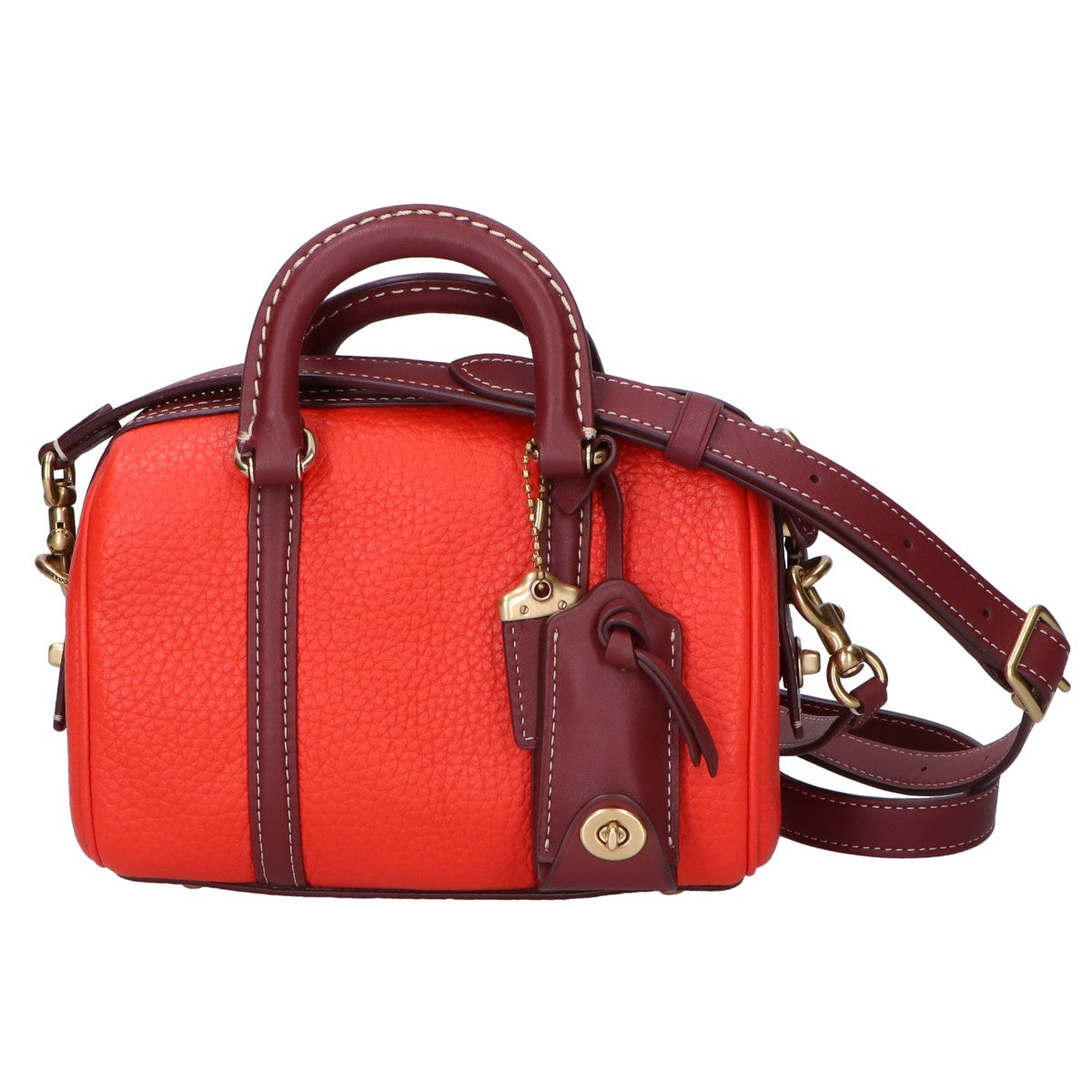 COACH コーチ 【美品】CA116 ルビー サッチェル 18 カラーブロック 2WAY ハンドバッグ