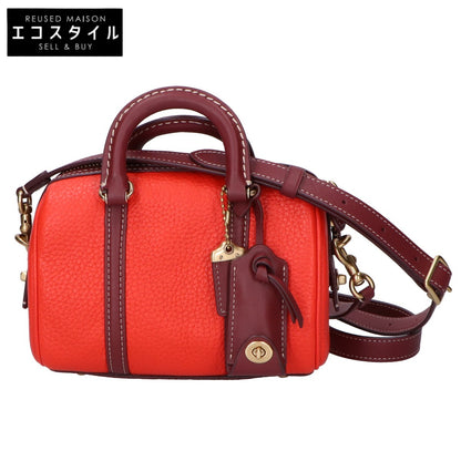 COACH コーチ 【美品】CA116 ルビー サッチェル 18 カラーブロック 2WAY ハンドバッグ