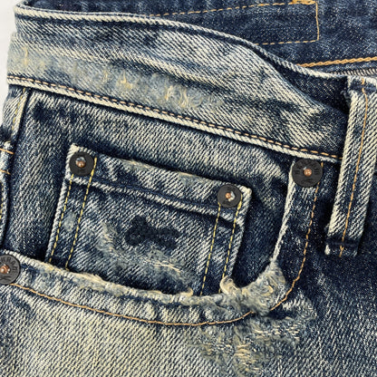 DENHAM デンハム 日本製 13年 ELLE JAL ｲﾝﾃﾞｨｺﾞ ﾄﾞﾛｯﾌﾟ ｽｷﾆｰ ﾃﾞﾆﾑ ボトムス W23L32