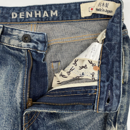 DENHAM デンハム 日本製 13年 ELLE JAL ｲﾝﾃﾞｨｺﾞ ﾄﾞﾛｯﾌﾟ ｽｷﾆｰ ﾃﾞﾆﾑ ボトムス W23L32