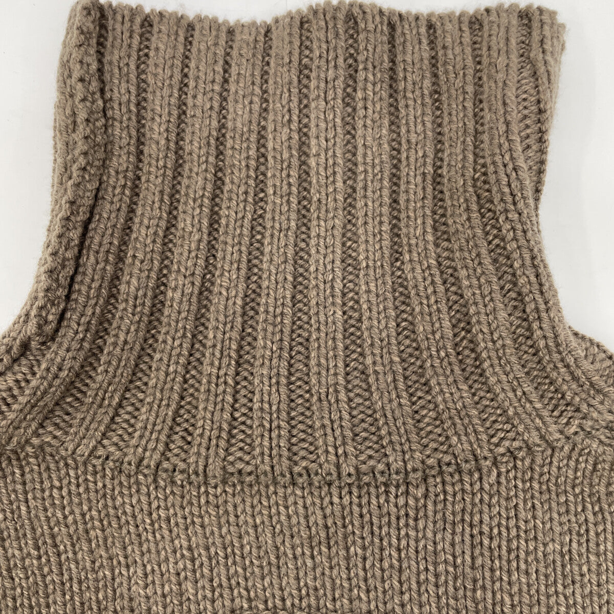 SLOANE スローン 25AW sl3w-063 ﾌﾞﾗｳﾝ 3G ｼﾞｰﾛﾝﾗﾑ×ｶｼﾐﾔ ﾄﾞﾛｯﾌﾟｼｮﾙﾀﾞｰ ﾆｯﾄ ﾌﾟﾙｵｰﾊﾞｰ トップス 38