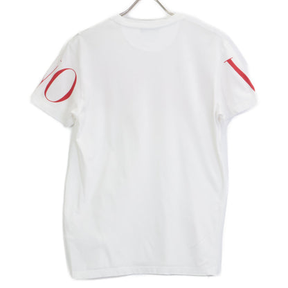 VALENTINO ヴァレンティノ 19年 SV3MG03B5FN ﾎﾜｲﾄ×ﾚｯﾄﾞ ﾛｺﾞ Tｼｬﾂ トップス XS