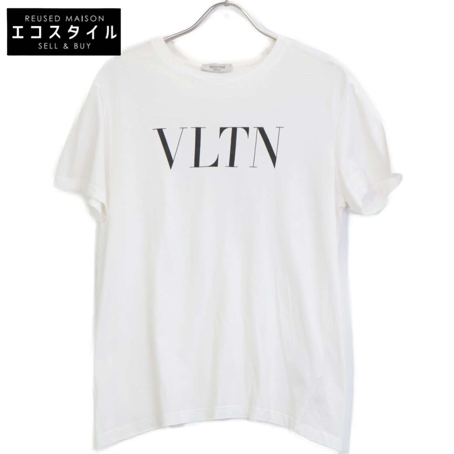 VALENTINO ヴァレンティノ RV3MG10V3LE ﾎﾜｲﾄ ﾛｺﾞ Tｼｬﾂ トップス XS