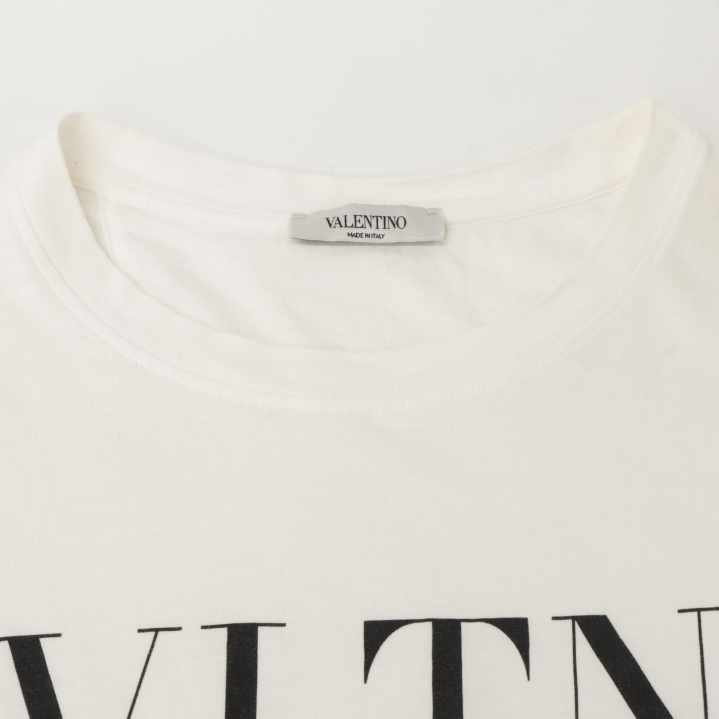 VALENTINO ヴァレンティノ RV3MG10V3LE ﾎﾜｲﾄ ﾛｺﾞ Tｼｬﾂ トップス XS