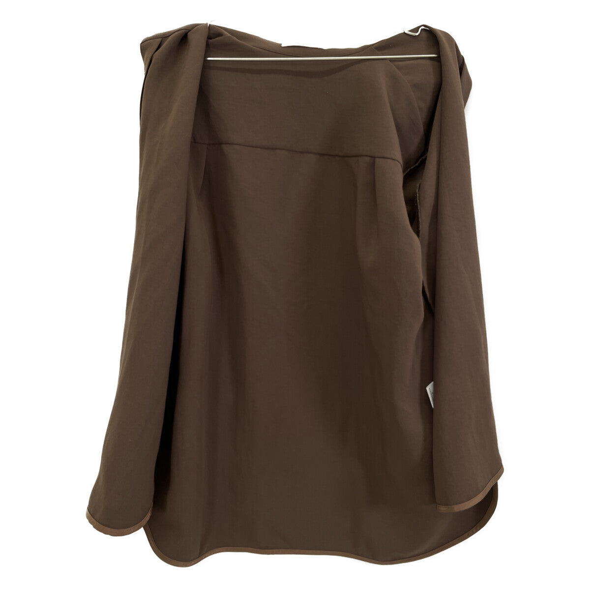 CINOH チノ ﾌﾞﾗｳﾝ ｽﾘｯﾄ ﾛﾝｸﾞｽﾘｰﾌﾞ ｼｬﾂ トップス 38